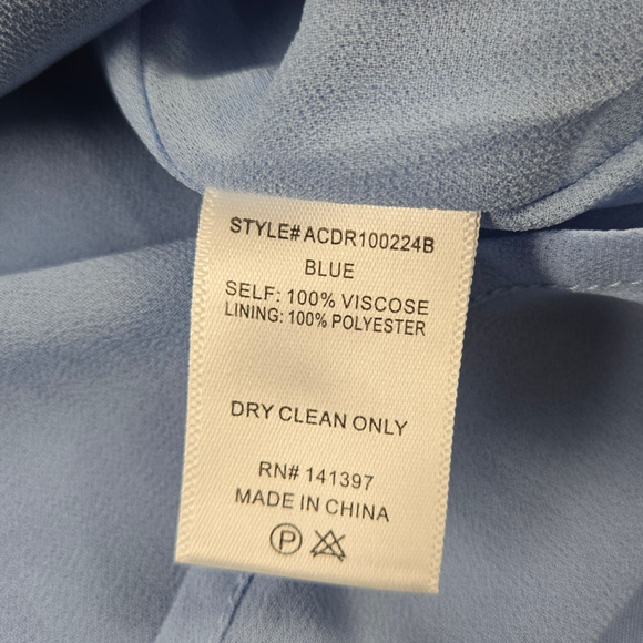 ASTR the Label Baby Blue Ruffle Coquette Marla Babydoll Mini Dress Size Medium - Picture 11 of 14